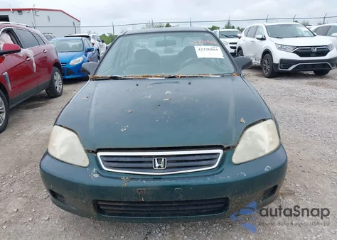 1999 Honda Civic Lx из США, поврежденный, VIN 1HGEJ6678XL047636